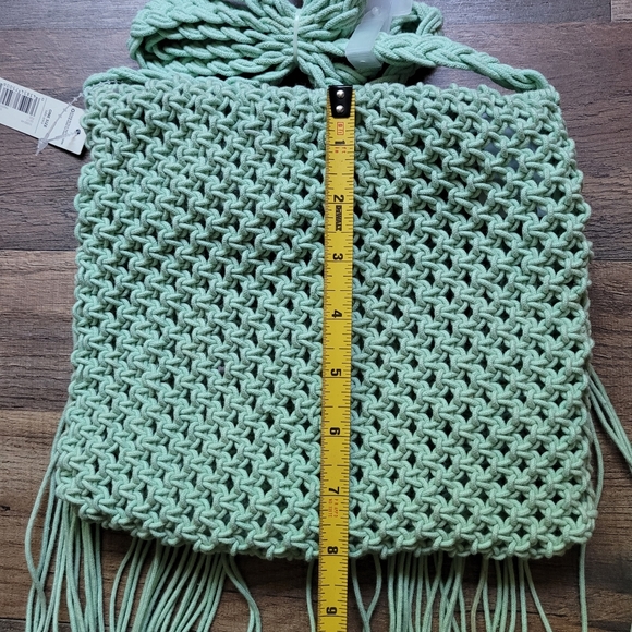 NWT No Boundaries Mint Boho Bag with Fringe - Picture 5 of 7